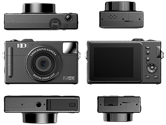 Cámara digital - SYNTEK Cámara Digital 48 Millones de Estudiantes HD Video Beauty Filter 3.0 Inch Large Screen Camera, 8 megapixel, Negro Cámara digital - SYNTEK Cámara Digital 48 Millones de Estudiantes HD Video Beauty Filter 3.0 Inch Large Screen Camera, 8 megapixel, Negro